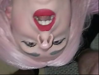 sissy femboy fucked creampie face chubby