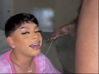 latino femboy slurps thick bbc 